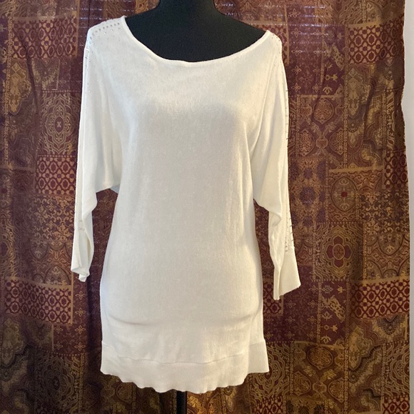 New York & Company Sweaters - New York & Company - Rhinestone-Embellished Elbow Length Sweater (NWOT)